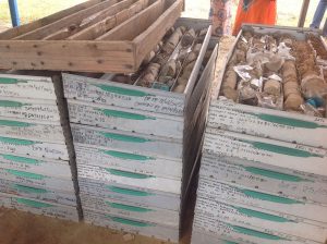 Abandoned samples of the minerals