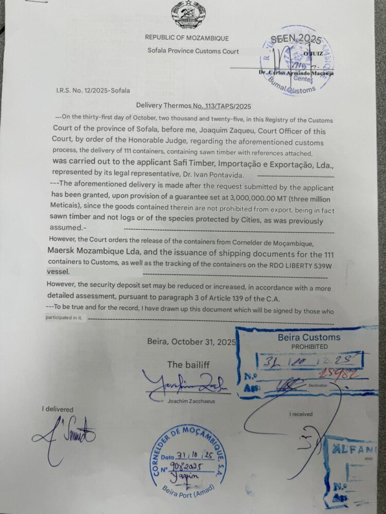 Clarification issued regarding previous media reports on Safi Timber